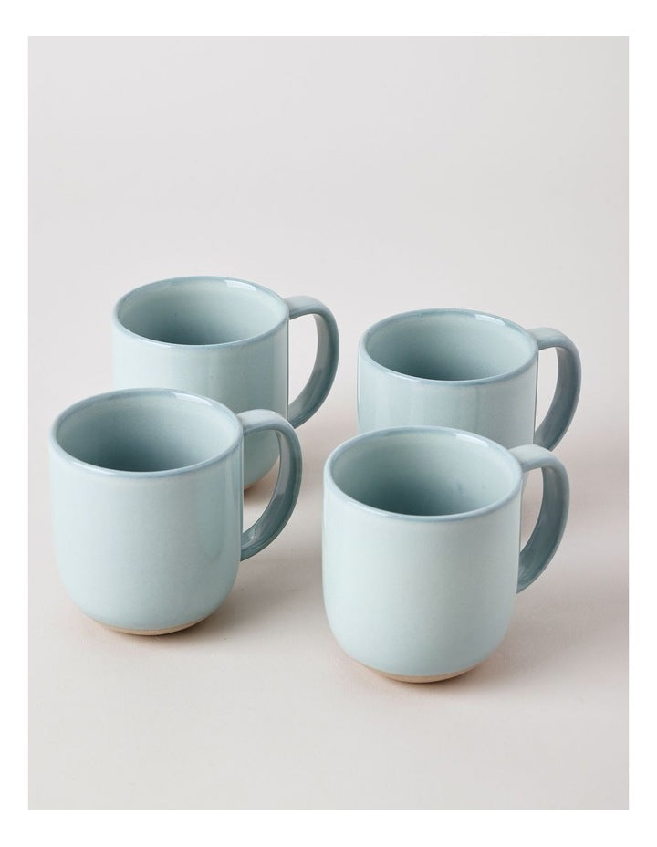 Elements Set of 4 Mugs in Green