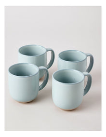 Elements Set of 4 Mugs in Green