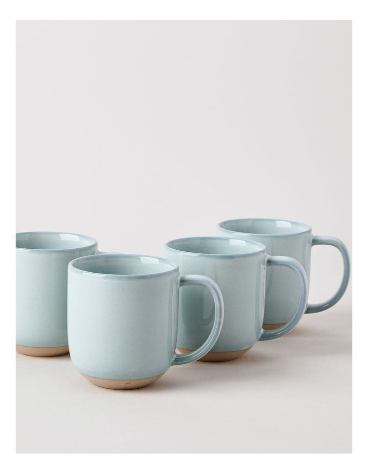 Elements Set of 4 Mugs in Green