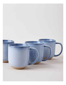 Elements Set of 4 Mugs in Blue