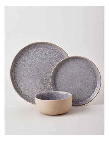 Elements 12pc Dinner Set in Grey