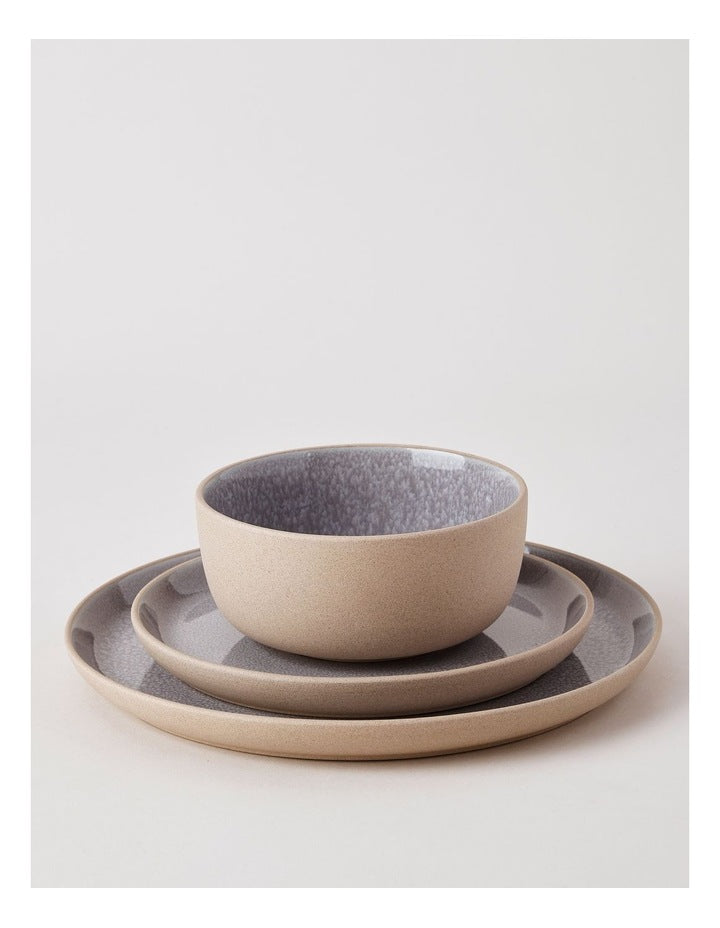 Elements 12pc Dinner Set in Grey