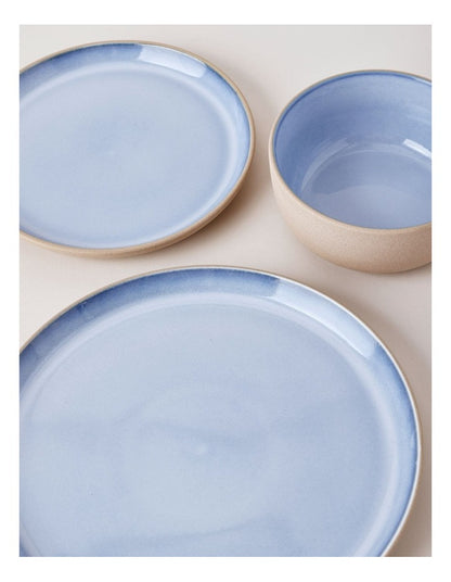 Elements 12pc Dinner Set in Blue