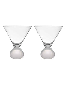 Zephyr Martini Glass 2 Pack in White