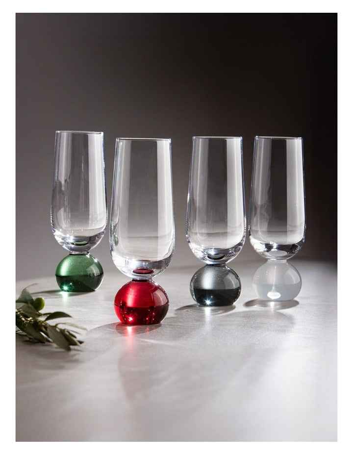 Zephyr Champagne Glass 2 Pack in Ruby