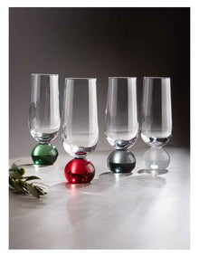 Zephyr Champagne Glass 2 Pack in Ruby