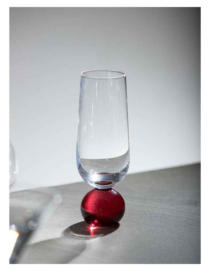 Zephyr Champagne Glass 2 Pack in Ruby