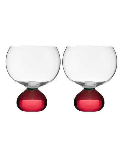 Zephyr Gin Glass 2 Pack in Red