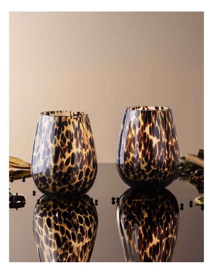 Anthea Stemless Glass 2 Pack in Multi