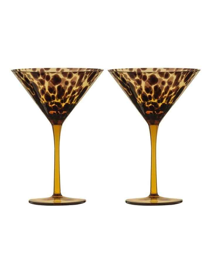 Anthea Martini Glass 2 Pack in Multi