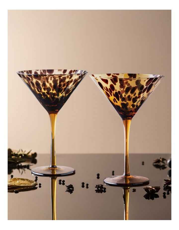Anthea Martini Glass 2 Pack in Multi