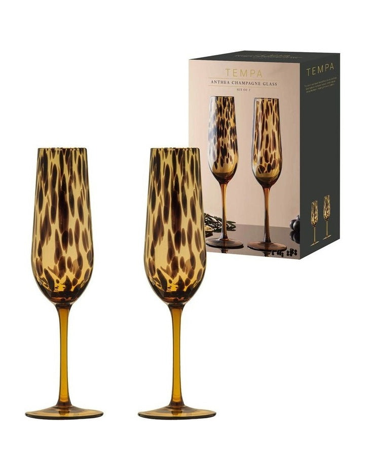 Anthea Champagne Glass 2 Pack in Multi