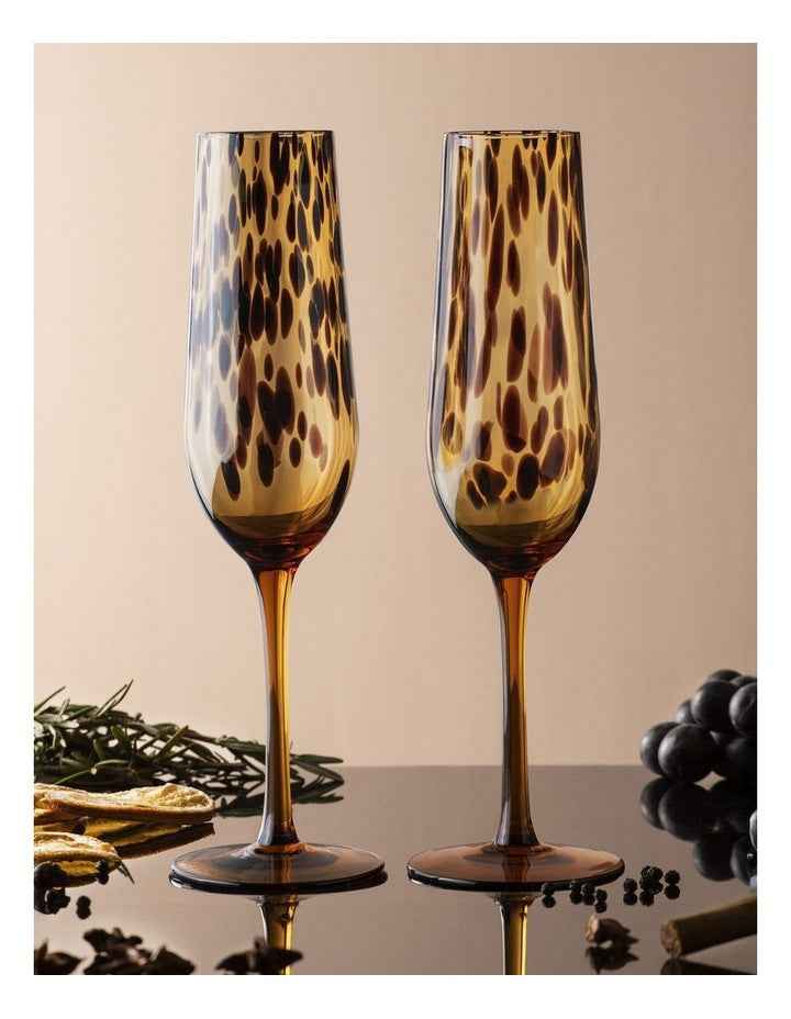 Anthea Champagne Glass 2 Pack in Multi