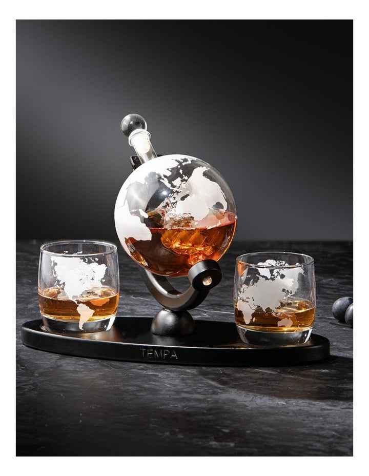 Preston Globe Whisky Set in Clear