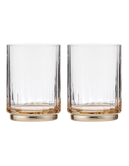 Valentina Lowball Tumbler 2 Pack in Clear