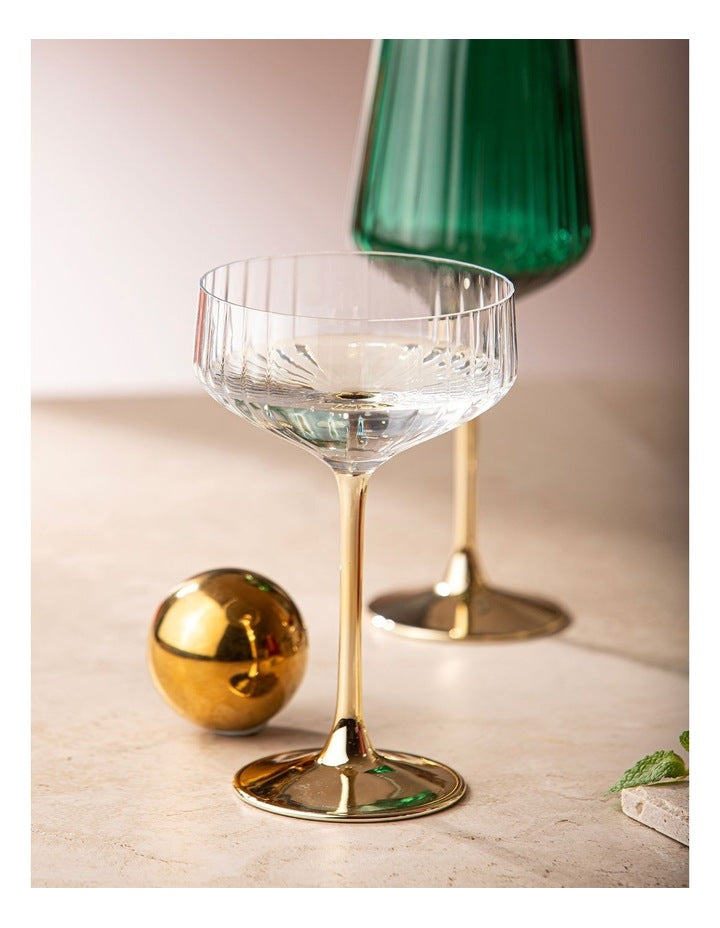 Valentina Coupe Glass 2 Pack in Clear