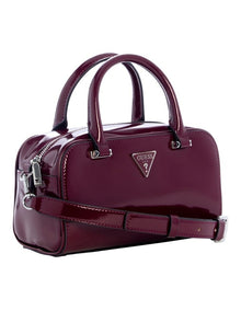 Arnela Mini Satchel Bag in Burgundy