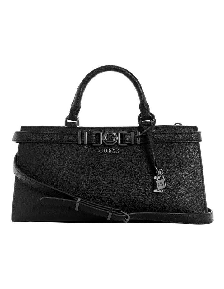 Cirene Triple Comp Satchel Bag in Black