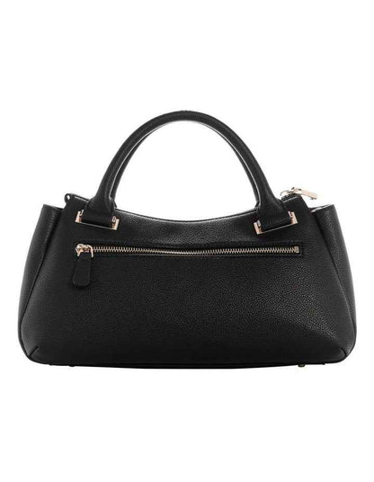 Evie Triple Comp Satchel Bag in Black