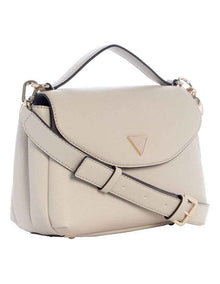 Evie Top Handle Shoulder Bag in Light Taupe