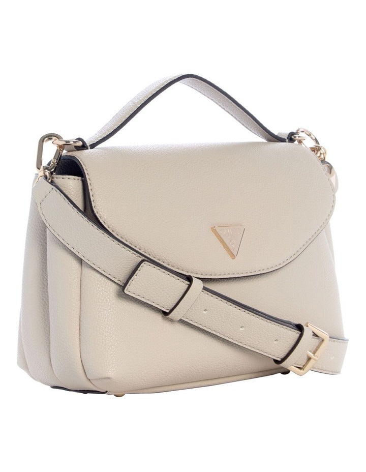 Evie Top Handle Shoulder Bag in Light Taupe