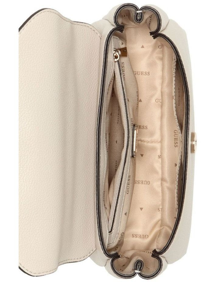 Evie Top Handle Shoulder Bag in Light Taupe