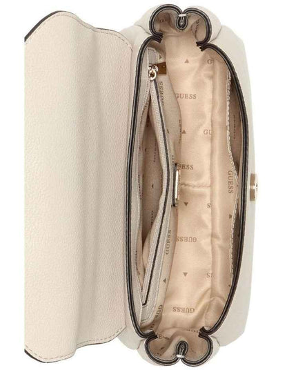 Evie Top Handle Shoulder Bag in Light Taupe