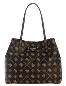 Carrie Logo Tote Bag in Espresso