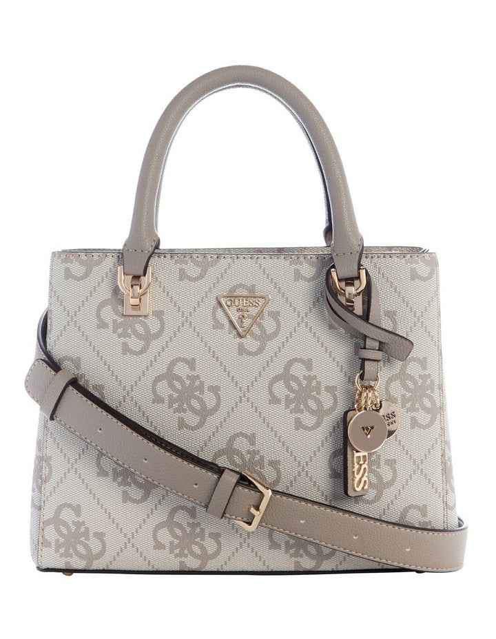 Noelle Ii Sml Satchel Bag in Dark Taupe Logo