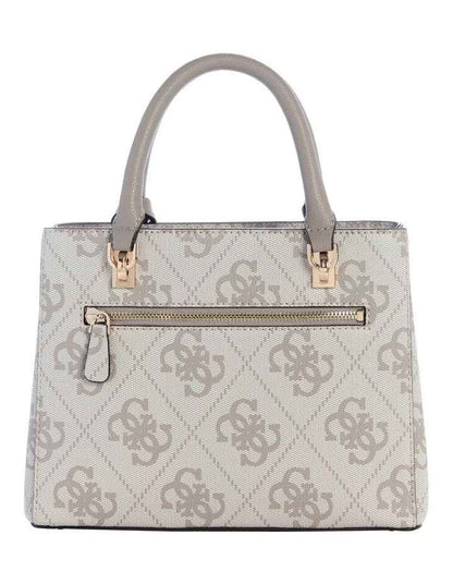 Noelle Ii Sml Satchel Bag in Dark Taupe Logo