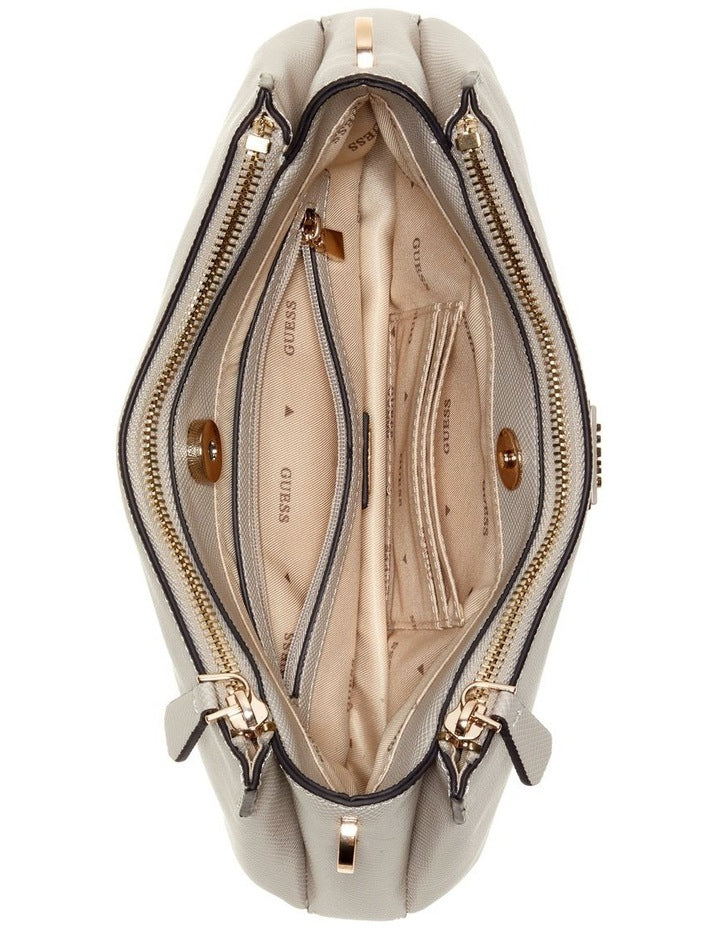 Noelle Ii 3 Comp Shoulder Bag in Taupe