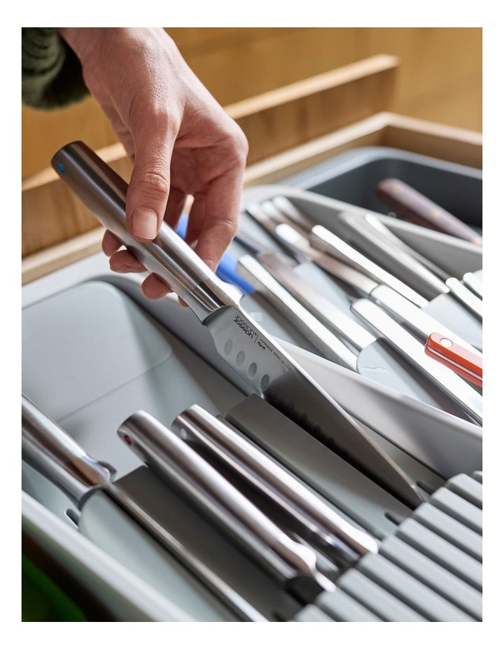 DrawerStore Expanding Tray/Knife Block in Grey