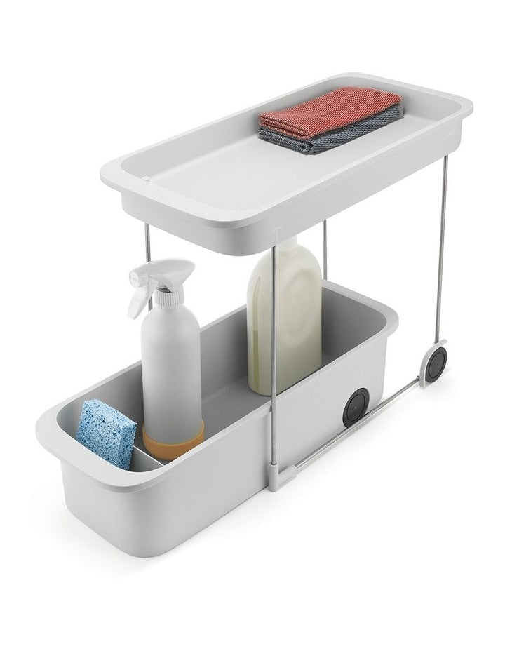 CupboardStore 2-Tier Caddy in Grey