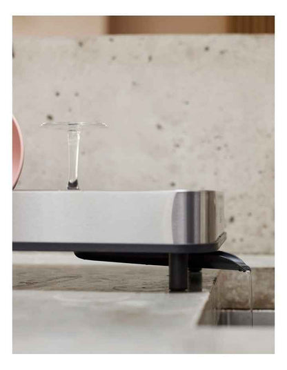 Extend Slim Steel Dish Rack in Grey