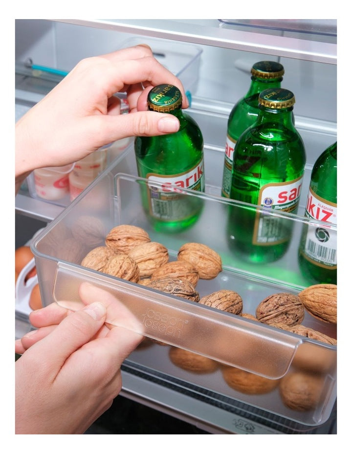 FridgeStore Extra Large Storage Caddy in Glass