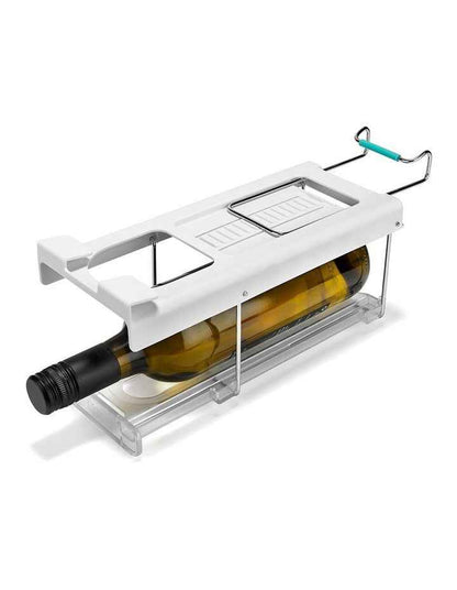 FridgeStore Under-Shelf Bottle Holder in White
