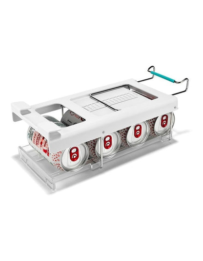 FridgeStore Under-Shelf Can Dispenser in White