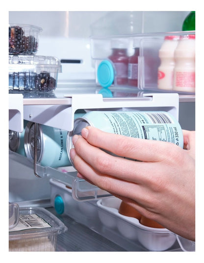 FridgeStore Under-Shelf Can Dispenser in White