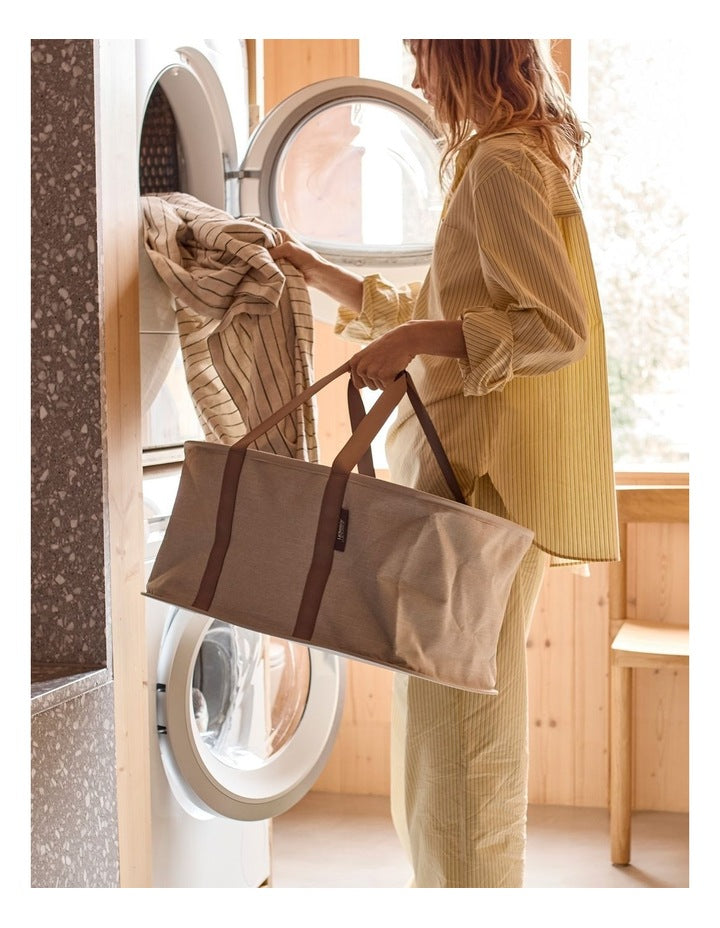Hold-All Laundry Basket in Ecru