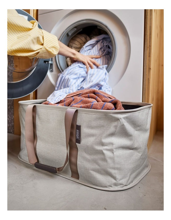 Hold-All Laundry Basket in Ecru