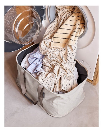 Hold-All Laundry Basket in Ecru
