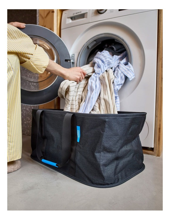 Hold-All Laundry Basket in Carbon Black