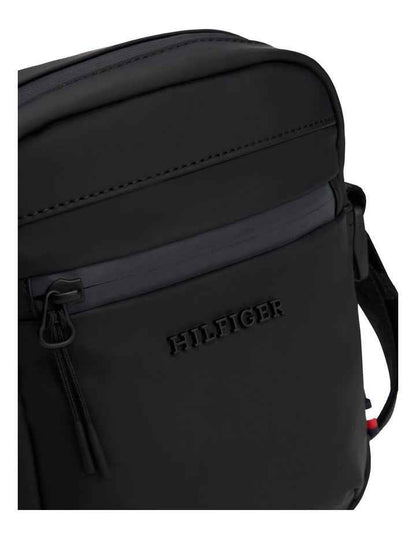 Mini Crossbody Reporter Bag in Black