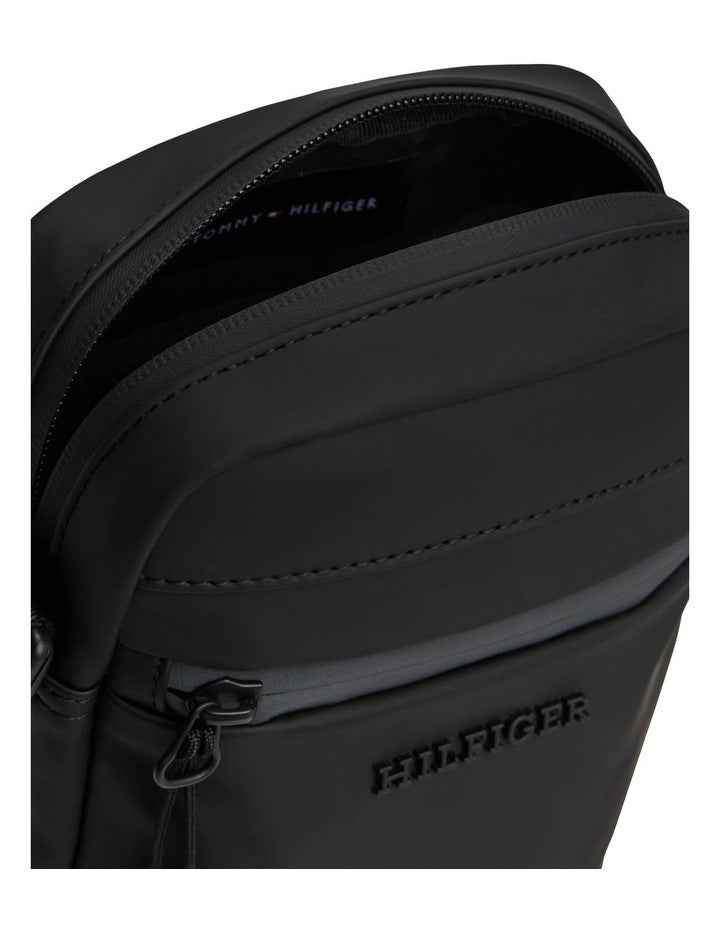 Mini Crossbody Reporter Bag in Black