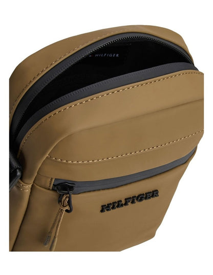 Mini Crossbody Reporter Bag in Beige