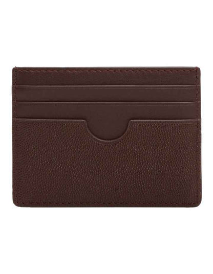 Flag Credit Card Holder Wallet in Brown
