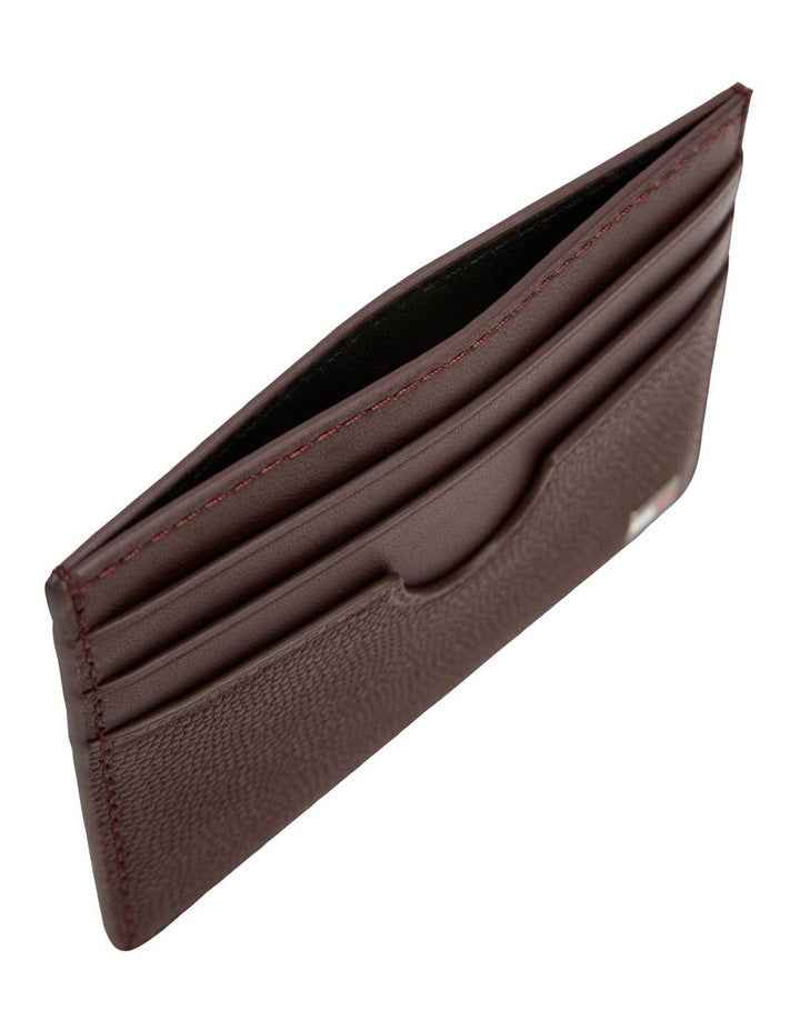 Flag Credit Card Holder Wallet in Brown