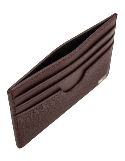 Flag Credit Card Holder Wallet in Brown