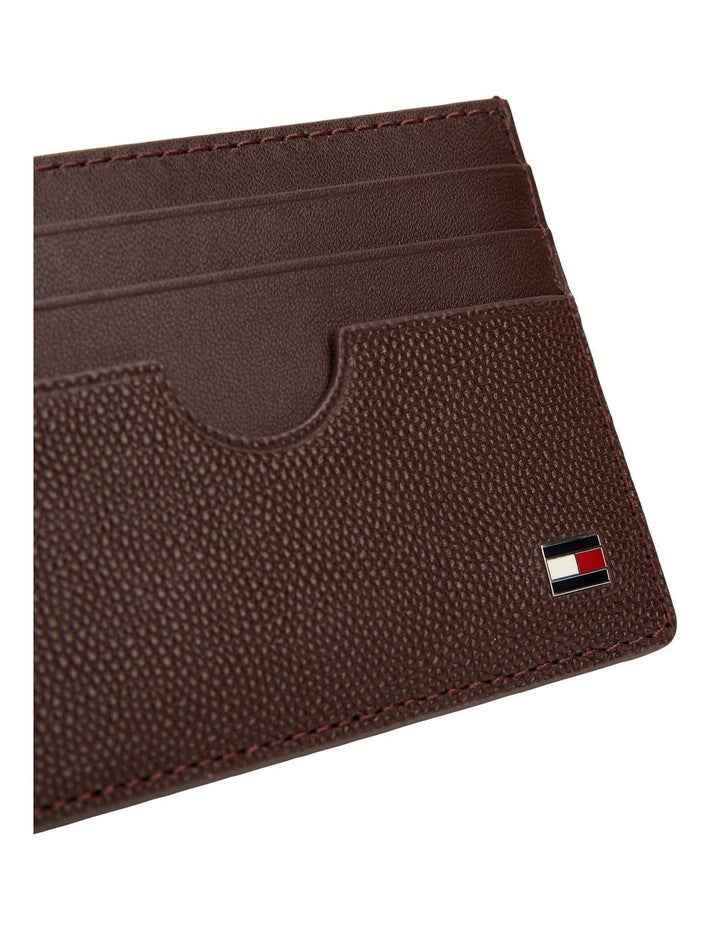 Flag Credit Card Holder Wallet in Brown