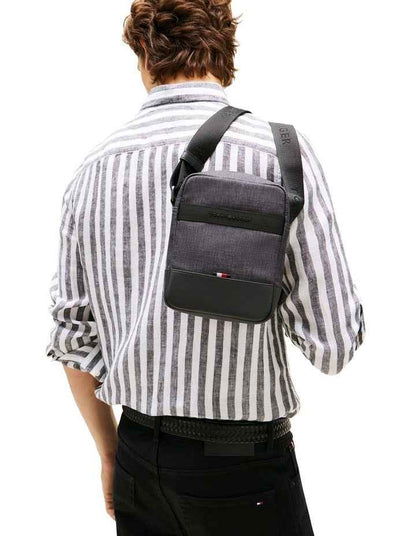 Nylon Mini Reporter Bag in Grey